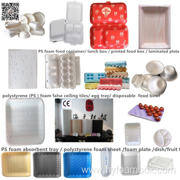 Polystyrene PS Foam Disposable Absorbent Tray Line